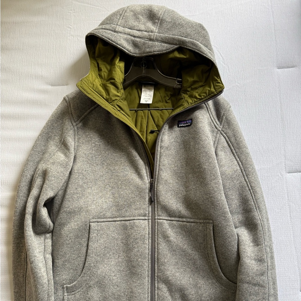 Patagonia Insulated Better Sweater Hoody Stonewash Fleece Jacket Size Medium